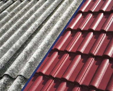 Asbestos and new roof tiles