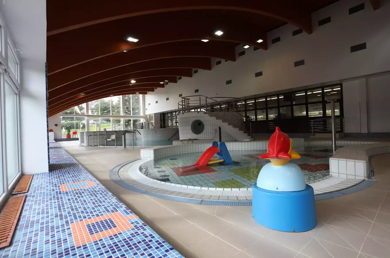 Indoor swimming pool with play area